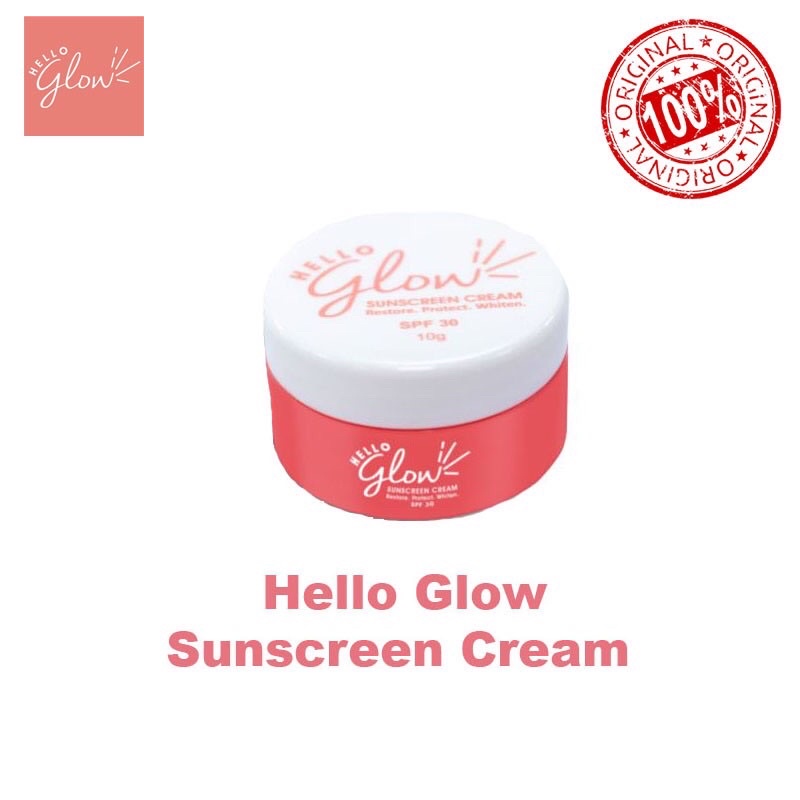 Hello Glow Sunscreen Gel Cream 10g Shopee Philippines