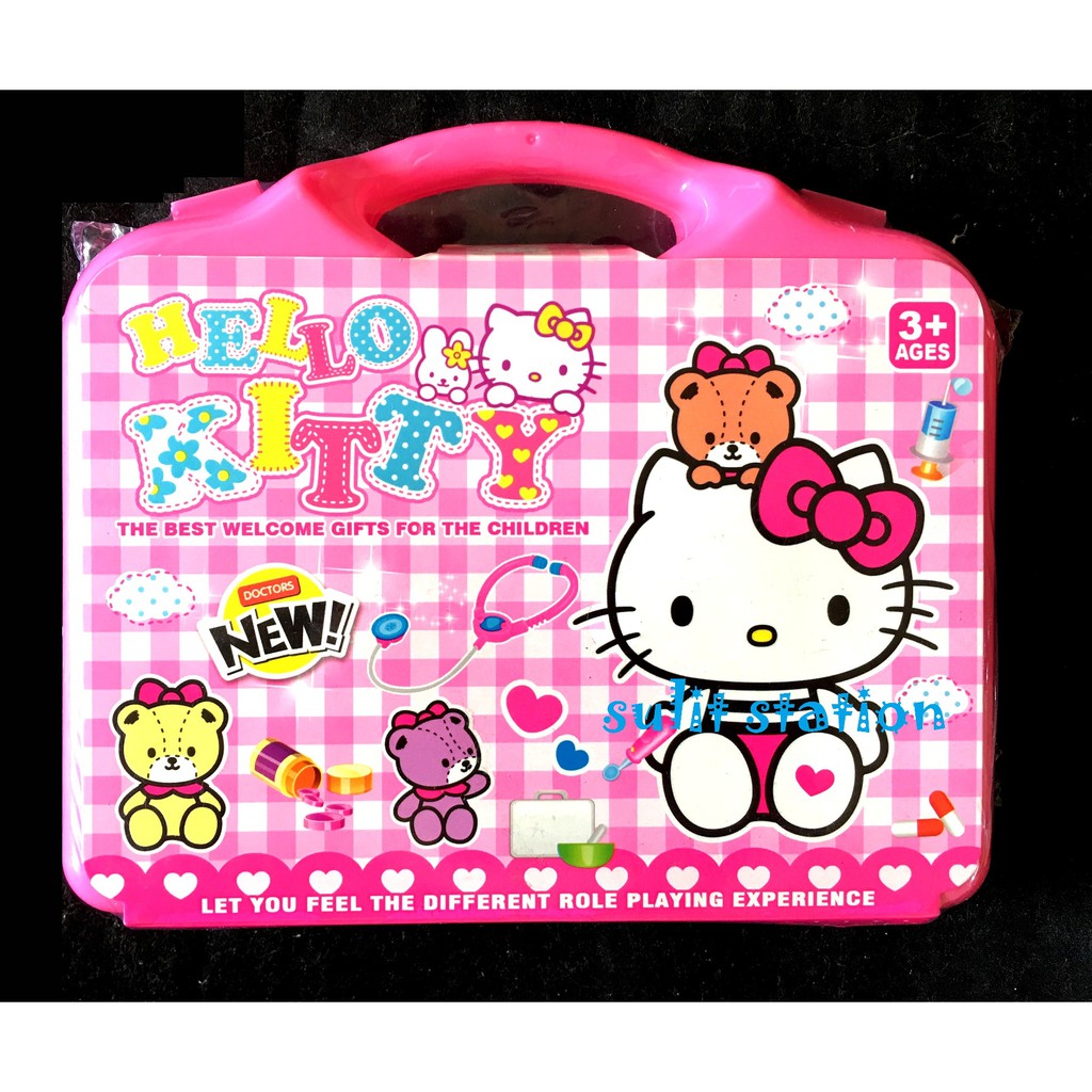 hello kitty 3 piece luggage set