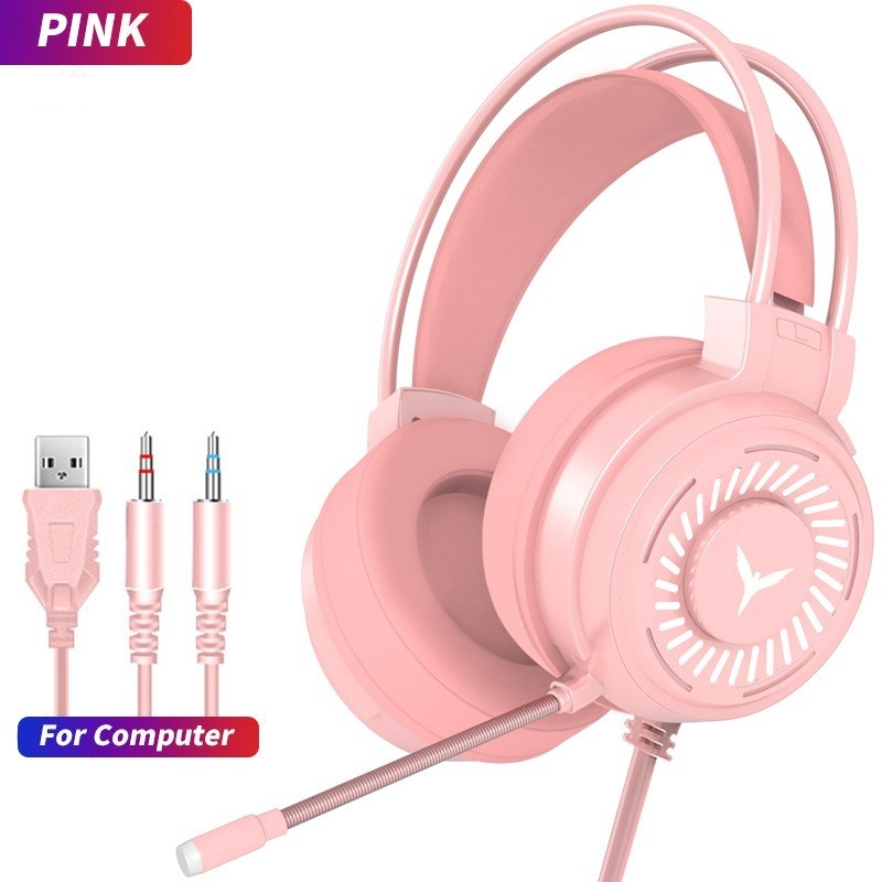 gaming headphones pink