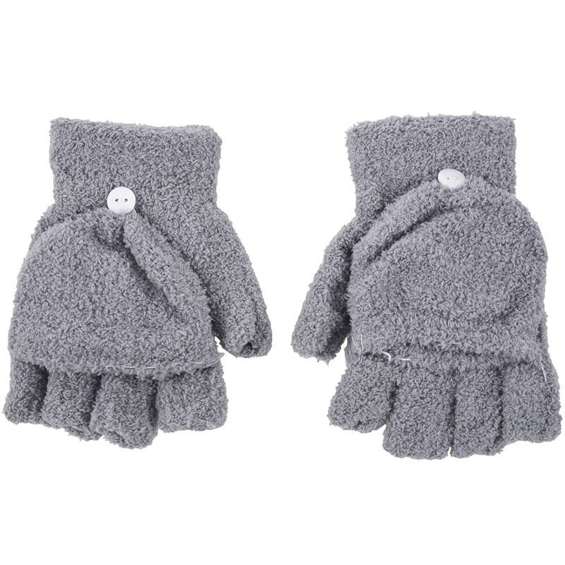 fluffy fingerless gloves