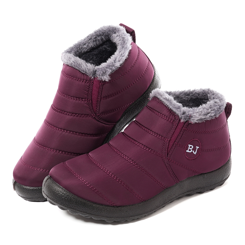 LOSTISY Waterproof Warm Lining Winter Snow Ankle Casual Women Boots ...