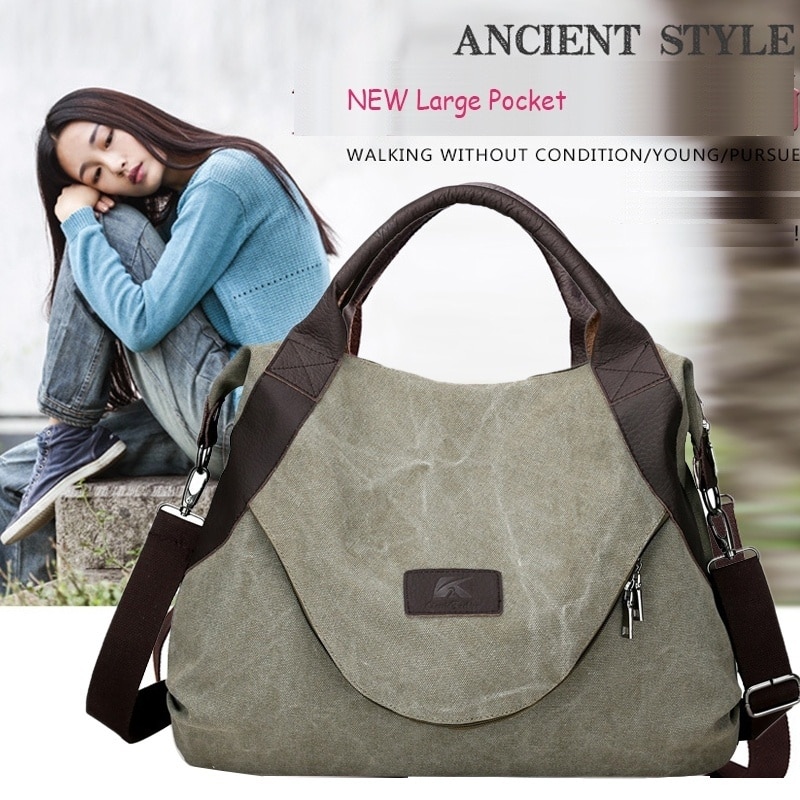 large canvas purse