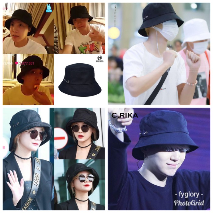 gray bucket hat