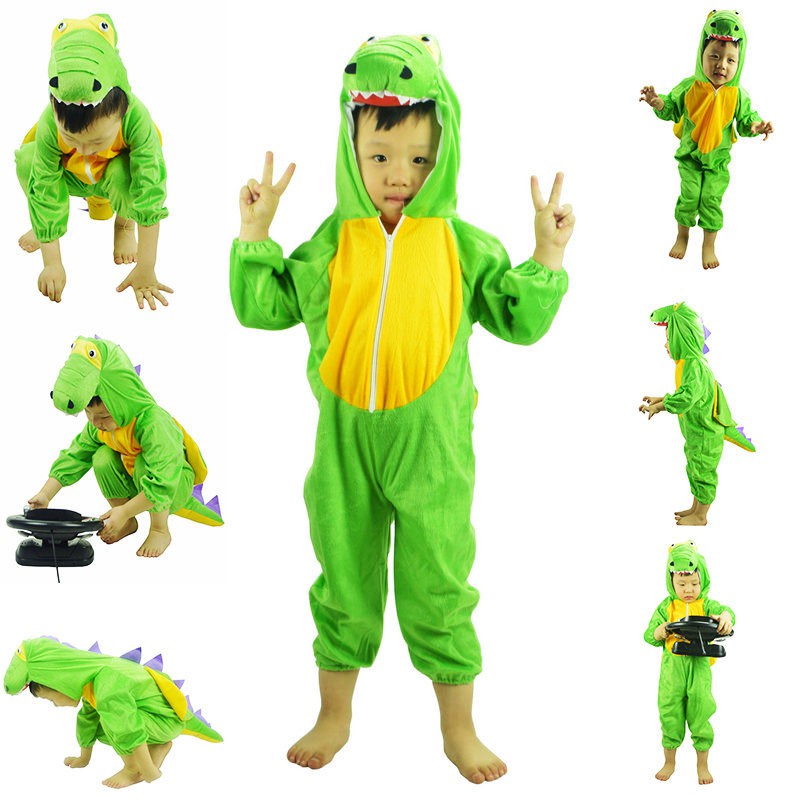 Children's dress up costume Halloween costumes plush dew cute dinosaur ...