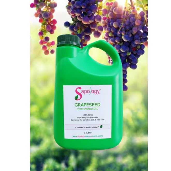 Sapology Grape Seed (Vitis Vinifera) Oil for Soap Making and Skincare