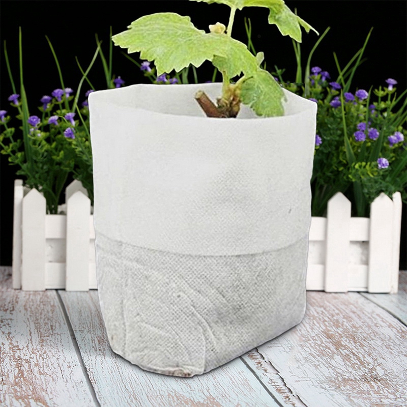 READY STOCK 500pcs Nonwoven Seedling Bag Plant Grow Bag Nutrition Bag
