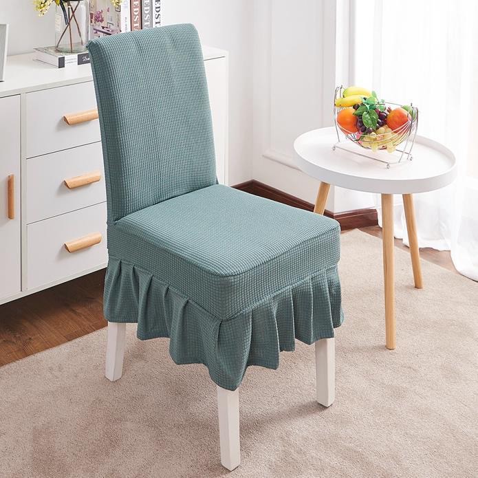 PH Skirt Chair Cover Dining Stretchable Universal Knitted Thick Elastic