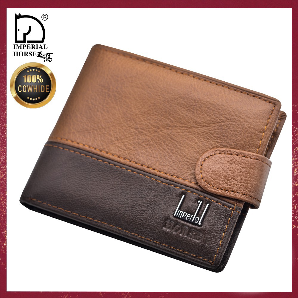 imperial Horse 023 5 Men s Short Wallet Genuine Leather 