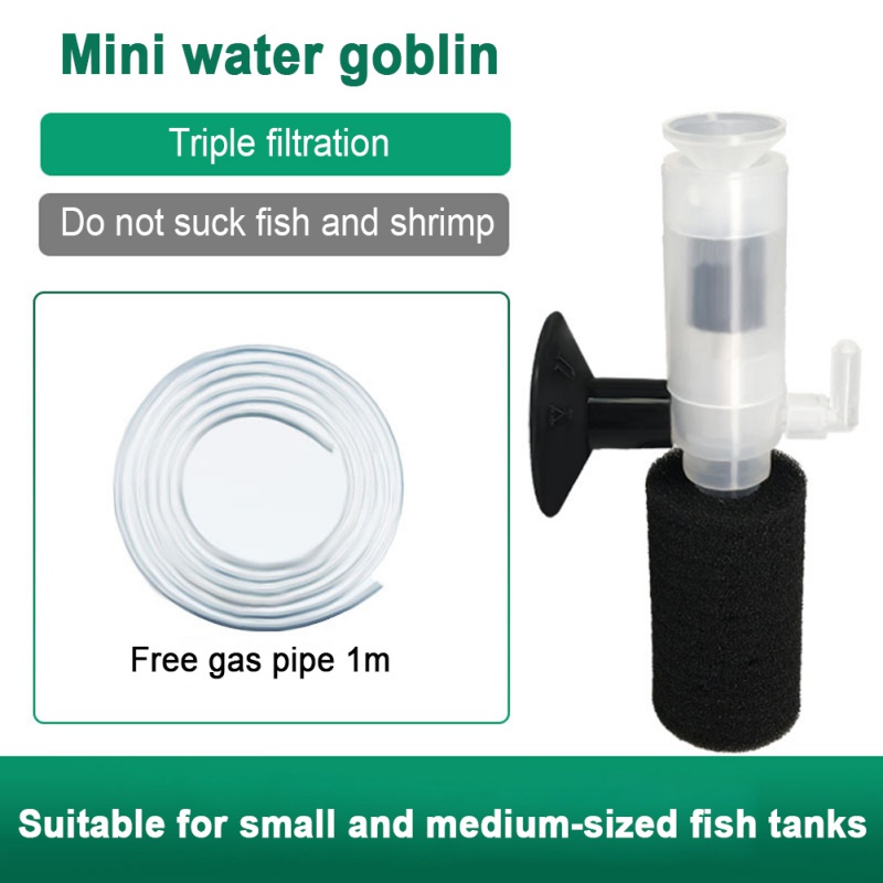 Small Fish Tank 3 In1 Fish Aeration Filter Aquarium Oxygen Air Pump ...