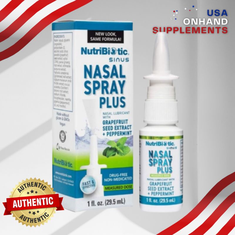 USA Onhand NutriBiotic, Nasal Spray, Nasal Lubricant Extract Sinus