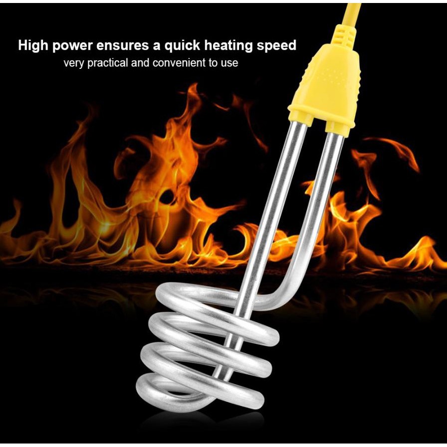 Portable Electric Immersion Heater Boiler Spiral Tube Water Heating Element 1500w Au220v