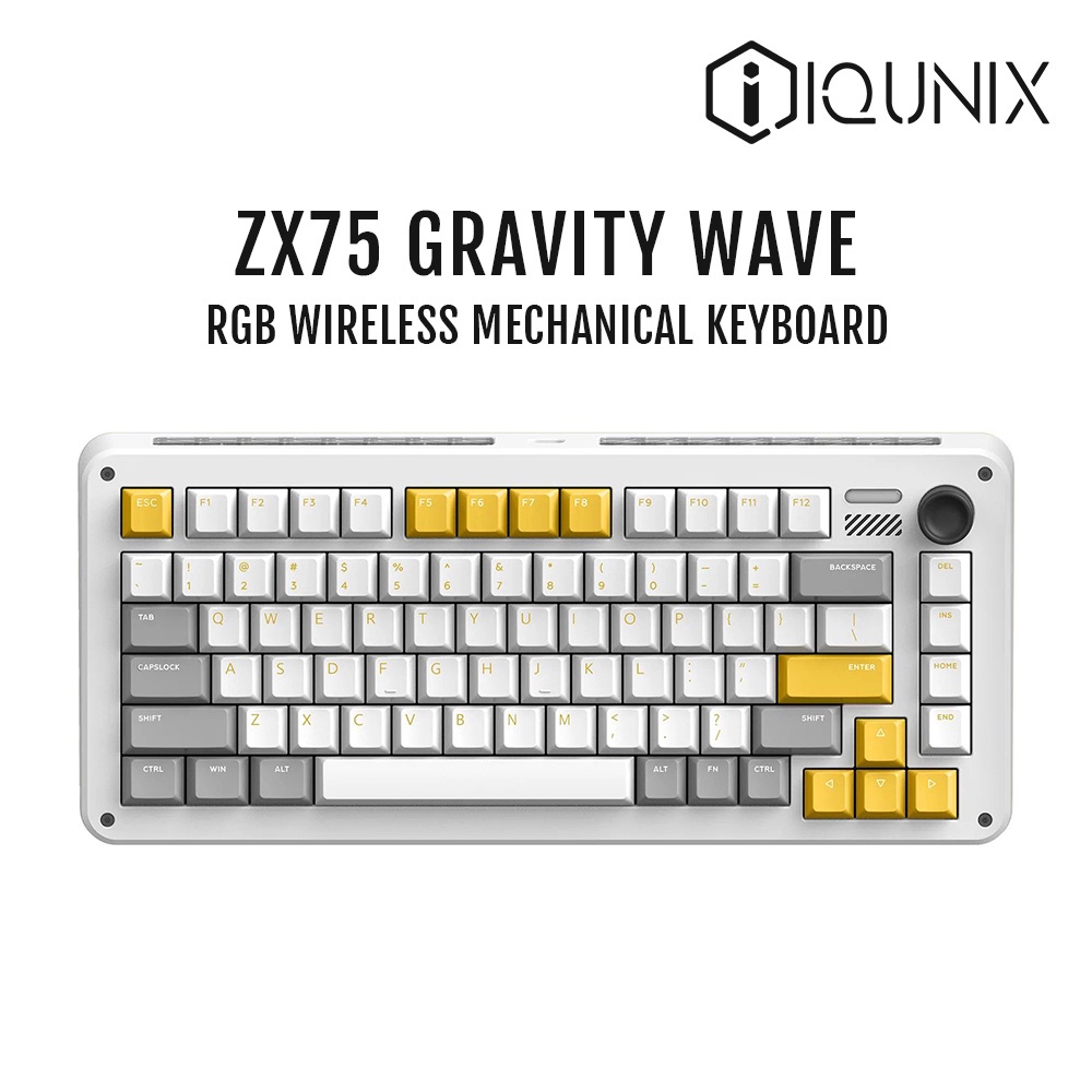 iQUNIX ZX75 Gravity Wave Wireless RGB Hot-Swappable Mechanical