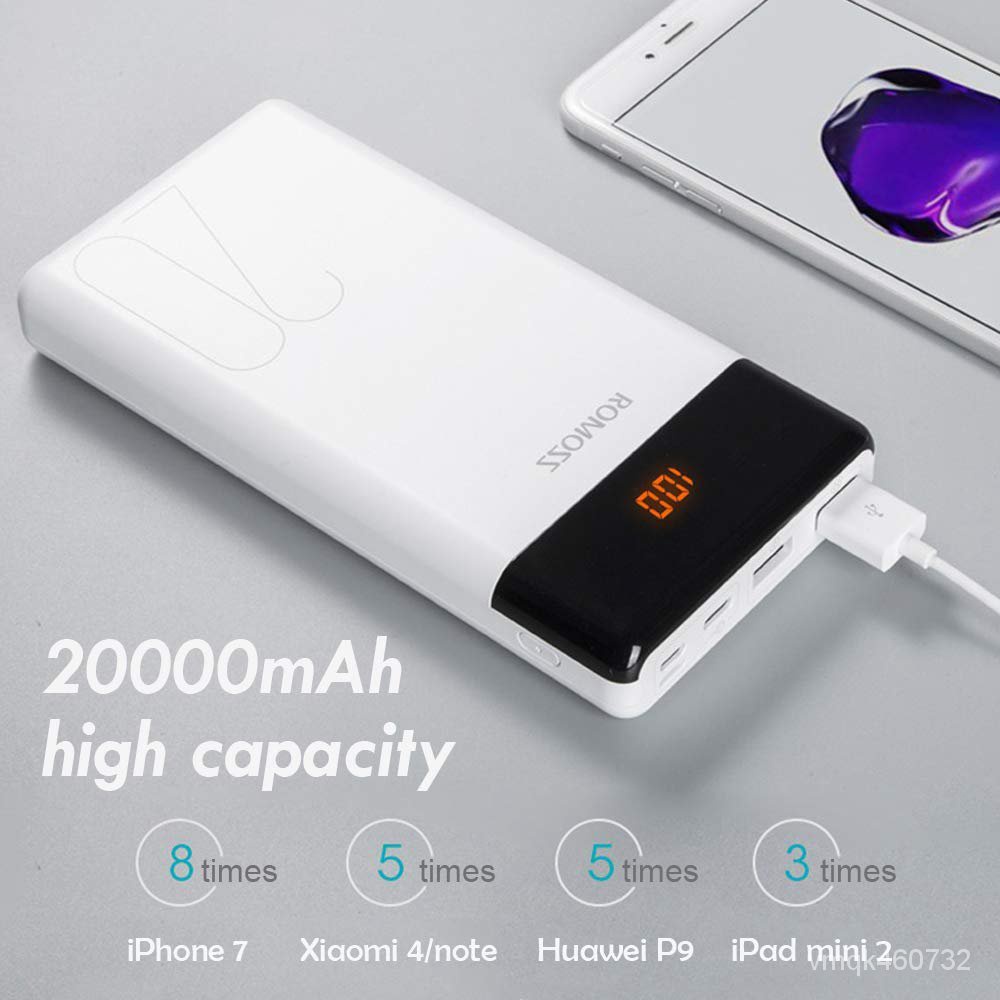 2022 Power Bank 20000mAh Portable Charging Powerbank 20000 mAh External ...