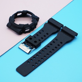 （Selling）（Ready Stock）Silicone Watch Strap +Case with tool for Casio G-Shock GA-110 GA100 GA120 GA15 #8