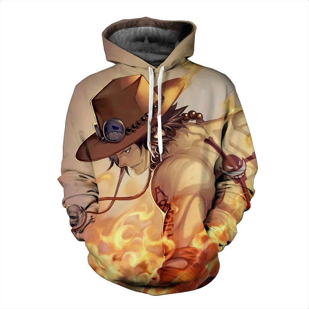 one piece ace hoodie