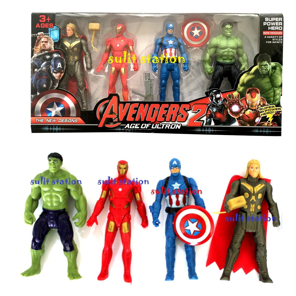 5 Styles Marvel Captain America Iron Man Hulk Thor Spider-Man Plush Toys Dolls 