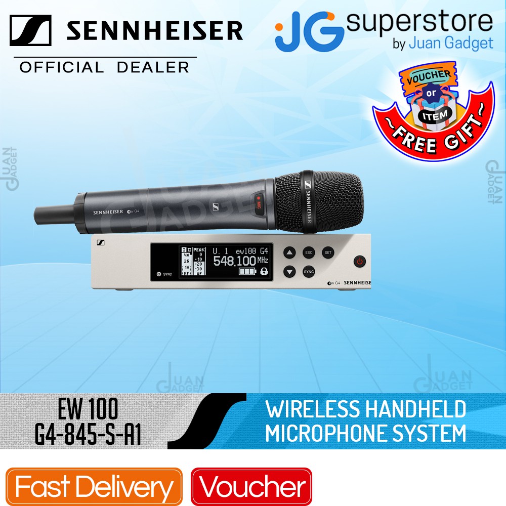 Sennheiser ew 100845 G4S Wireless Handheld Microphone System A1 (470 to 516 MHz) JG