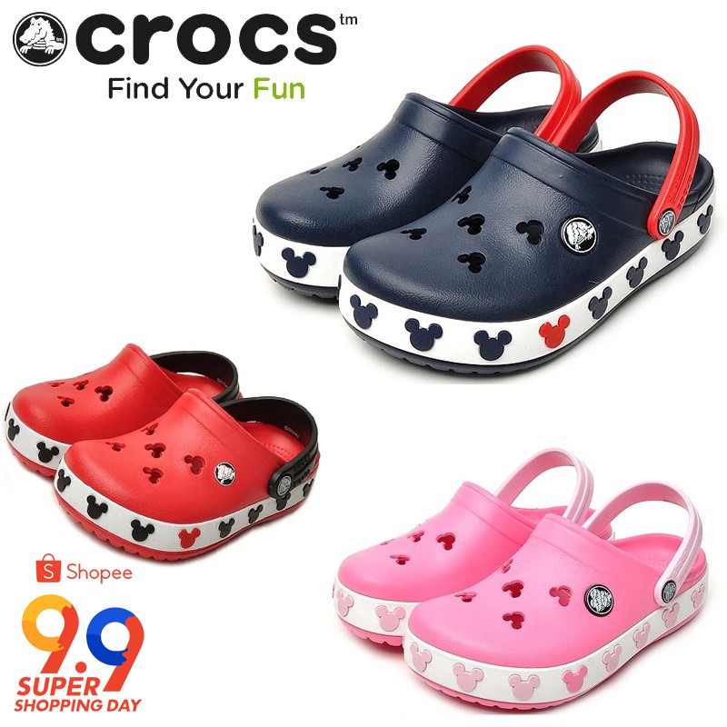 kids mickey crocs