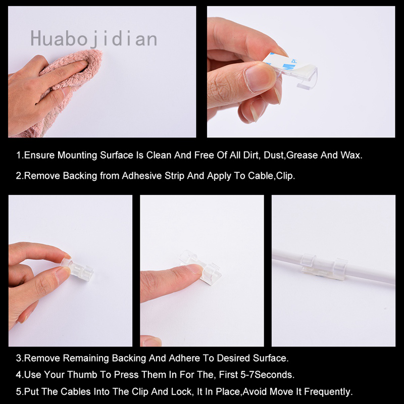 outdoor adhesive cable clips