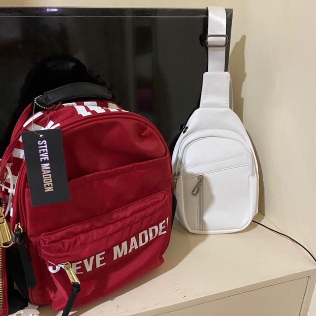 steve madden red backpack