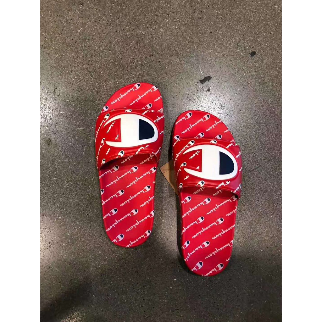 red champion slippers