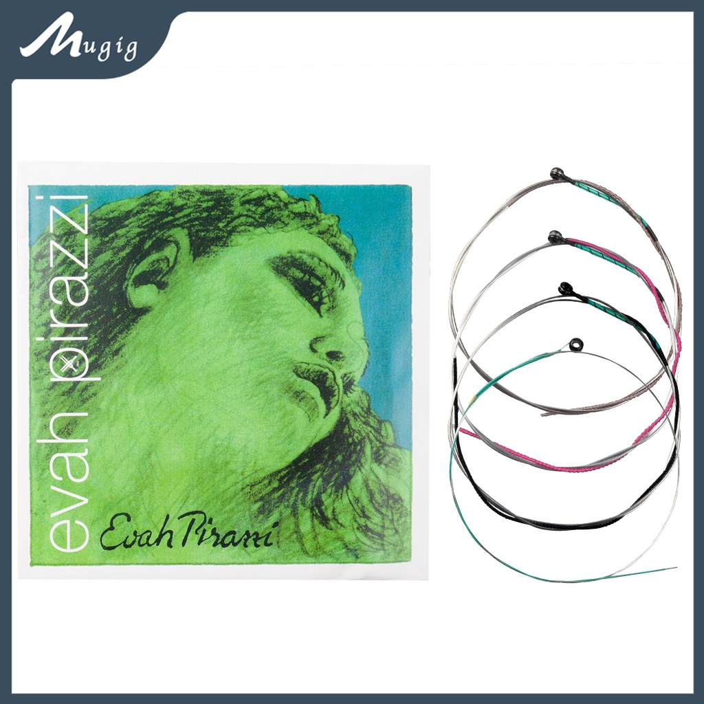 Pack Evah String Pirazzi 4/4 Violin Strings Slivery Steel Medium Gauge