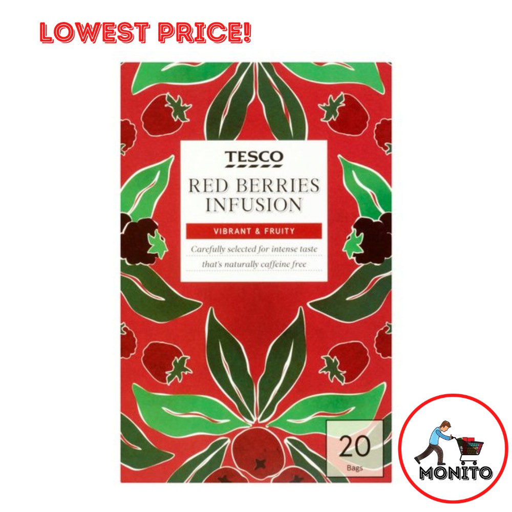 Tesco Red Berries Infusion Tea 20 Teabags Shopee Philippines