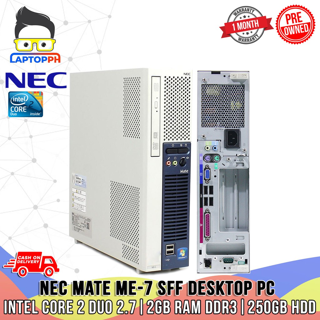 Nec Mate ME-7 SFF Desktop PC | Intel Core 2 Duo 2.7Ghz , 2gb RAM 