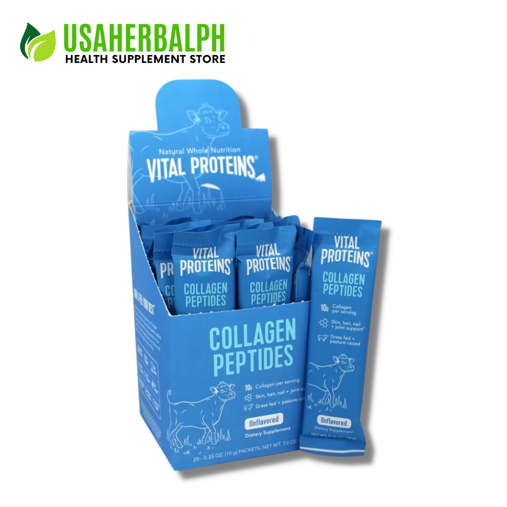 Vital Proteins, Collagen Peptides, Unflavored, 10g Packets Shopee