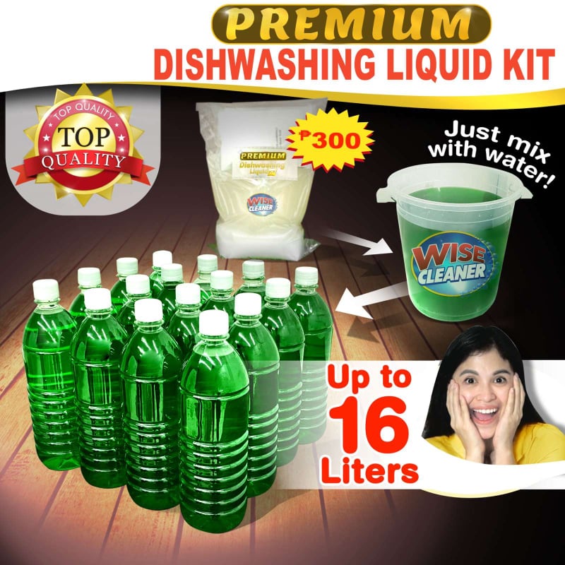 WISE CLEANER PREMIUM DISHWASHING LIQUID KIT DIY [P06] Selling Shopee