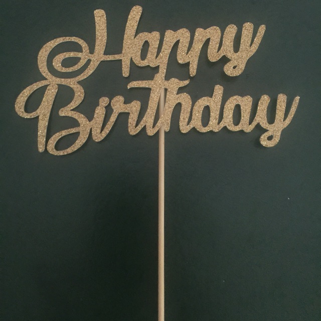 Customized Cardstock Cake Topper with stick Shopee Philippines