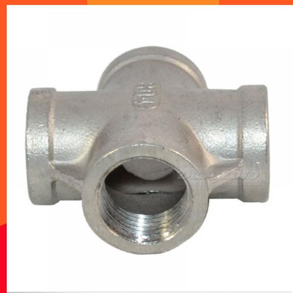 Details about   3/4" Thread 4 Way Female Cross Coupling Connector SS304 Pipe Fitting NPT NEW