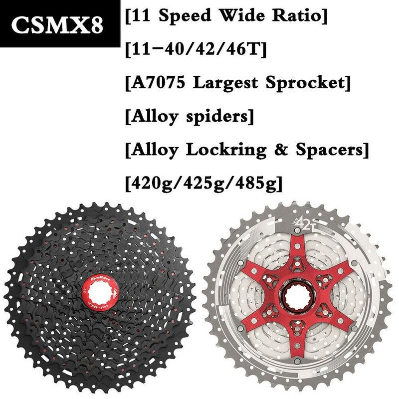 SunRace 10Speed 11-40//42//46 MTB Bike Cassette fit Shimano SRAM Bicycle Flywheel