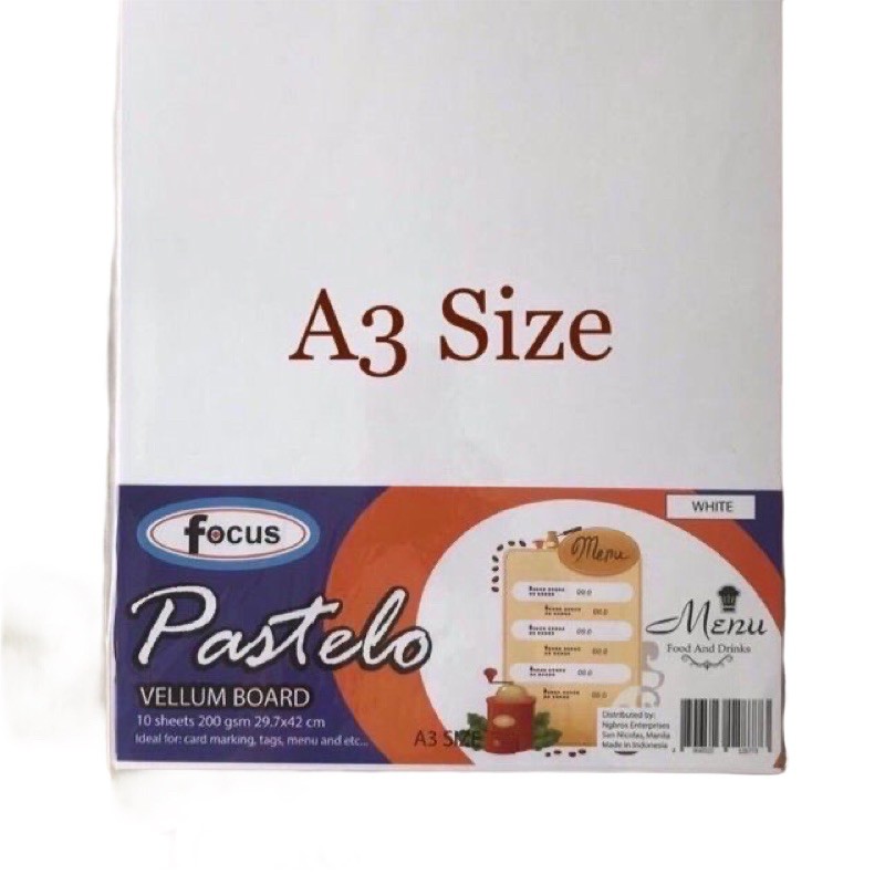 Focus A3 Vellum Drawing Board (3 packs= 30 sheets) Shopee Philippines