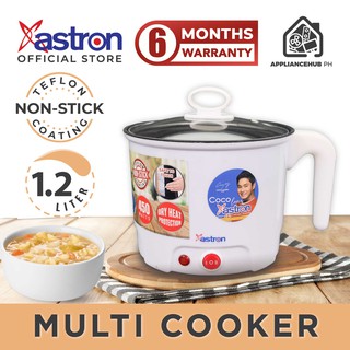 Astron POT COOKER | (White) (1.2L) (450W) | Multi cooker | Electric cooker pot | non-stick