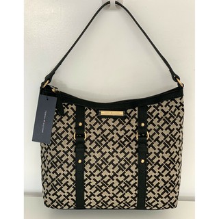 tommy hilfiger monogram tote bag