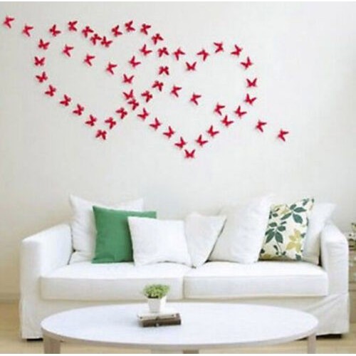 12pcs 3d Butterfly Wall Stickers Home Room Decors Art Diy