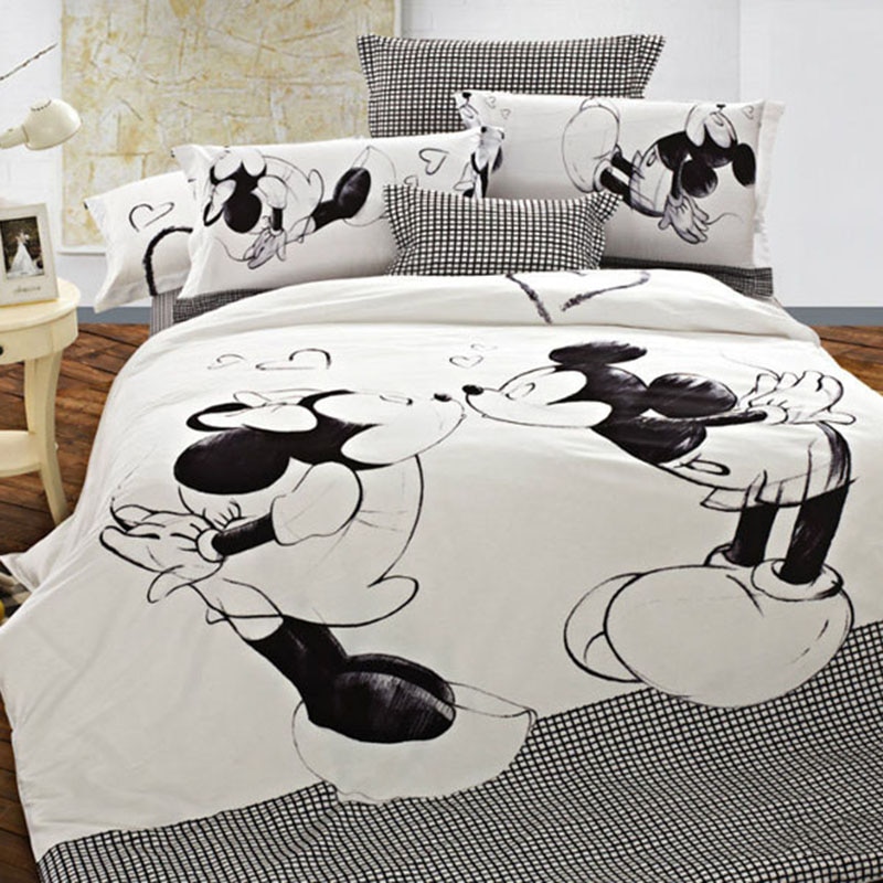 Disney Mickey Mouse Bedding Set, Queen Size Minnie Mouse Bedding Sets
