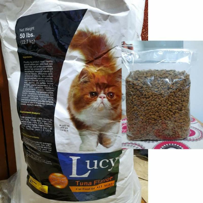 LUCY (Tuna Flavor) cat food Repack approx. 1kl. (approx. 1000grms