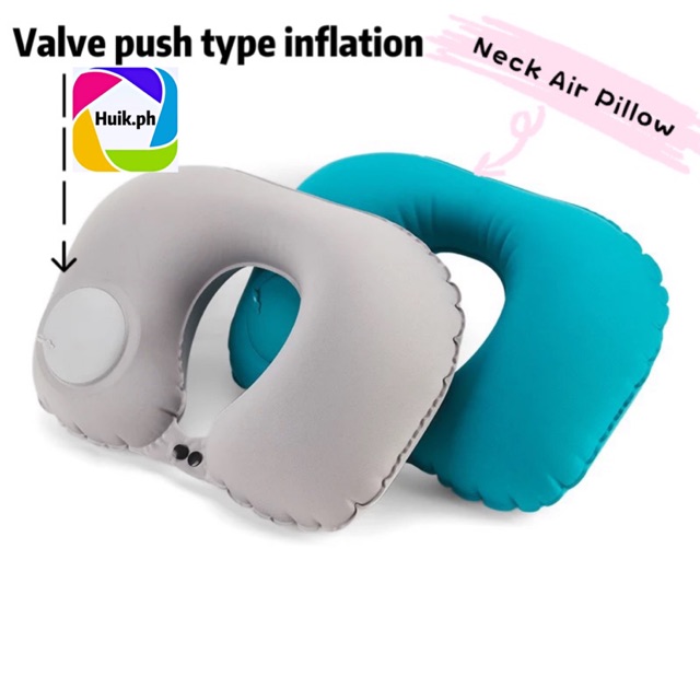 Valve push inflatable Travel air pillow | Shopee Philippines