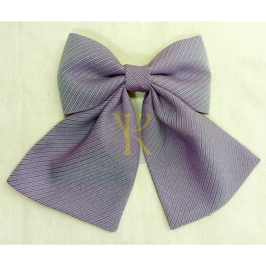 Ribbon Bow Hair Clip ( Purple ) Shopee Philippines