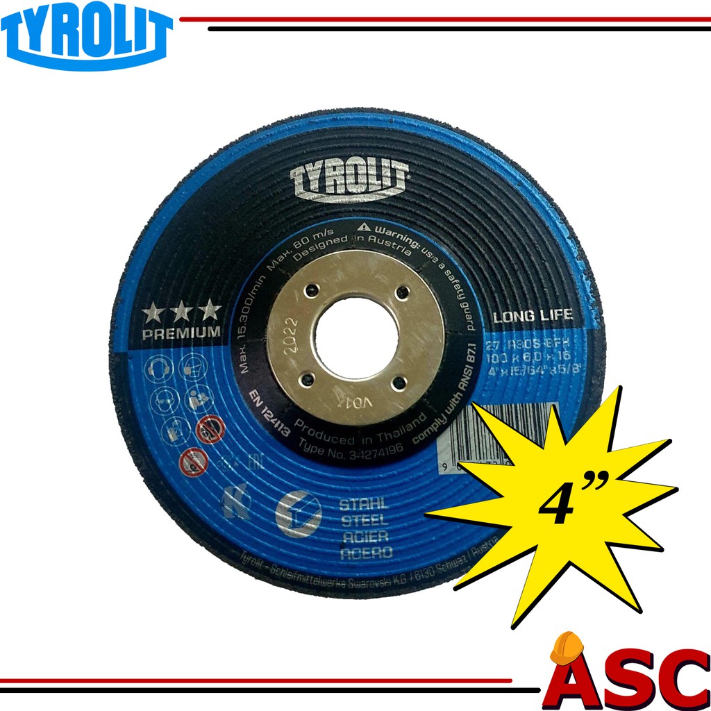 TYROLIT GRINDING DISC (PREMIUM 3 STAR) Shopee Philippines