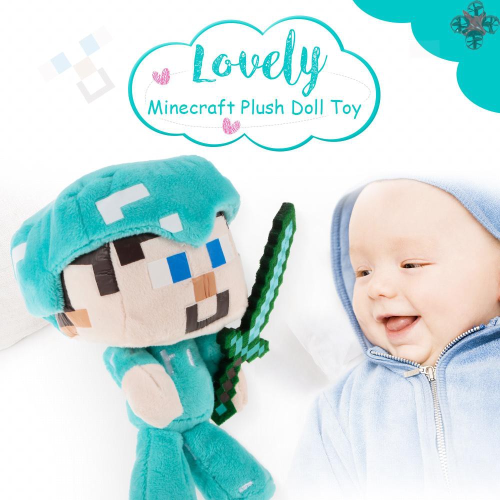 minecraft steve plush doll