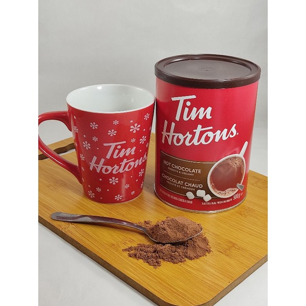 Tim Hortons Hot Chocolate Drink in Can 500g Expiration Date March 2023