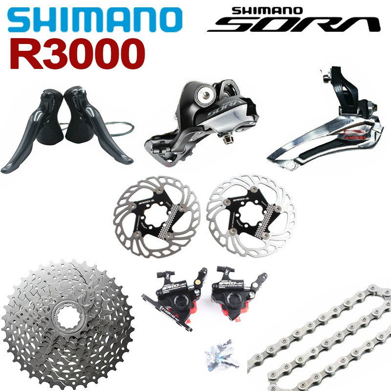 shimano sora groupset disc