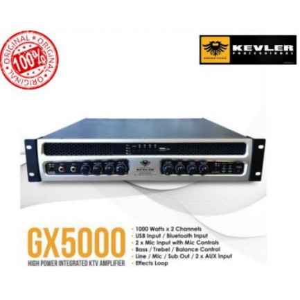 Kevler Gx 5000 Integrated Power Videoke Amplifier With Bluetooth Usb Aux Shopee Philippines