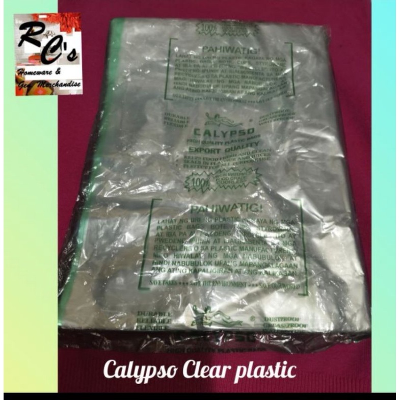 1pack 10x14 and 1pack 12x18 calypso clear plastics Shopee Philippines
