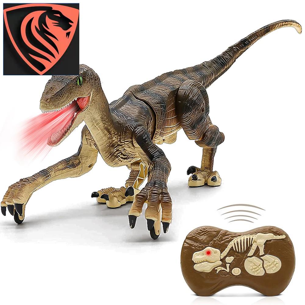 ❀Remote Control Dinosaur Toys (Rechargeable) 2.4Ghz RC Simulation Walking  Robot Velociraptor with Shopee Philippines