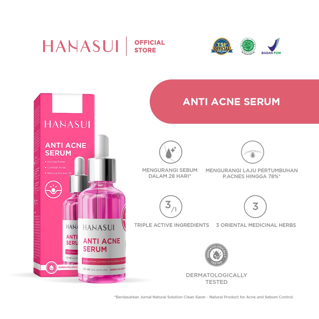 Hanasui Anti Acne Serum New Look & Improved Formula Free Shipping HALAL ...