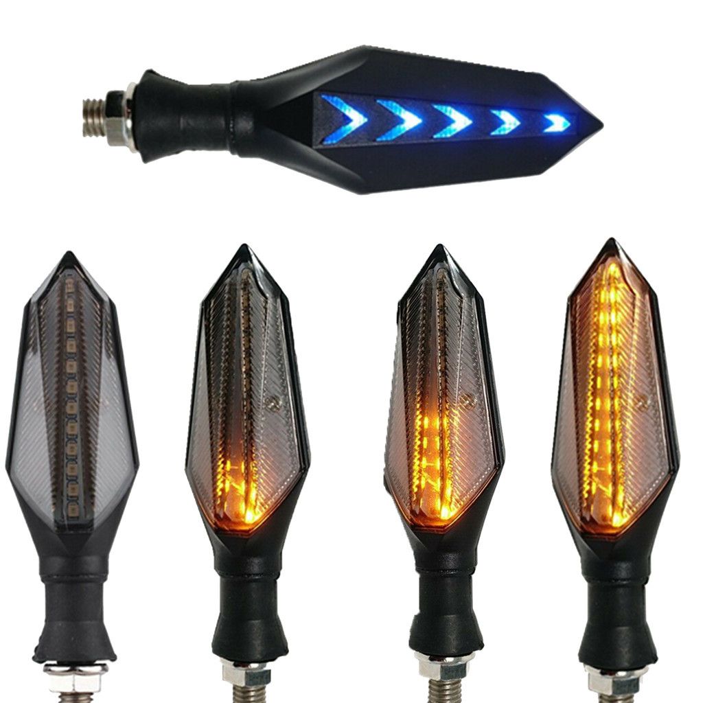 Bimota Universal Motorcycle LED Amber Turn Signal Blinker Light Indicators Front Rear 